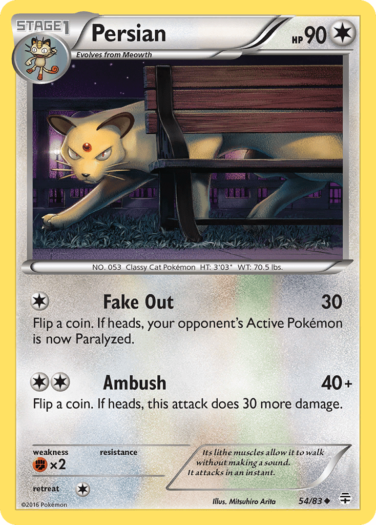 Persian (54/83) [XY: Generations] Pokemon Single Pokémon  | Multizone: Comics And Games