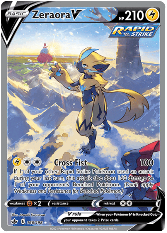 Zeraora V (166/198) [Sword & Shield: Chilling Reign] Pokemon Single Pokémon  | Multizone: Comics And Games