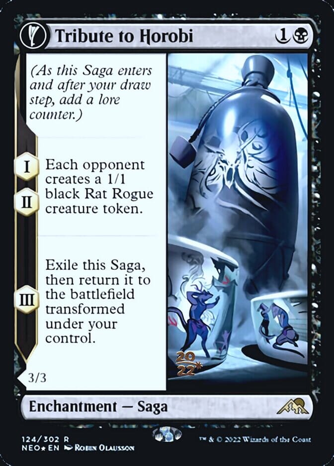 Tribute to Horobi // Echo of Death's Wail [Kamigawa: Neon Dynasty Prerelease Promos] MTG Single Magic: The Gathering  | Multizone: Comics And Games
