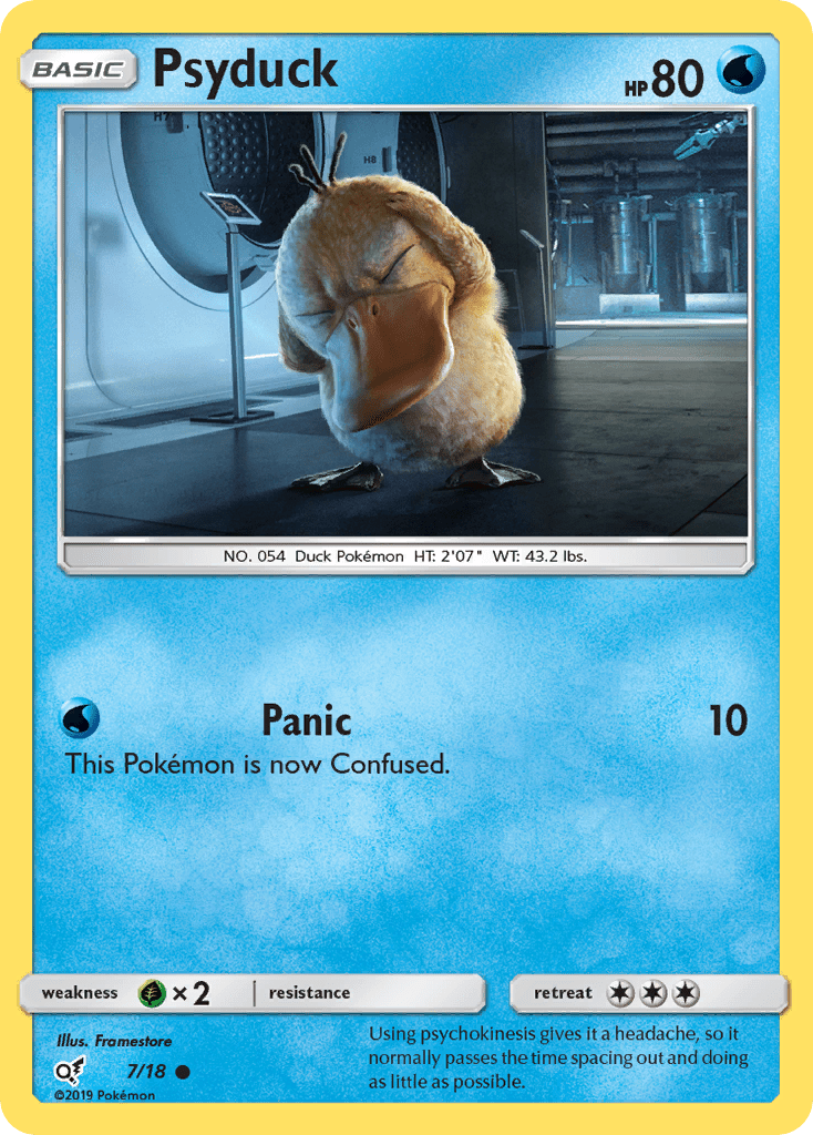 Psyduck (7/18) [Sun & Moon: Detective Pikachu] Pokemon Single Pokémon  | Multizone: Comics And Games