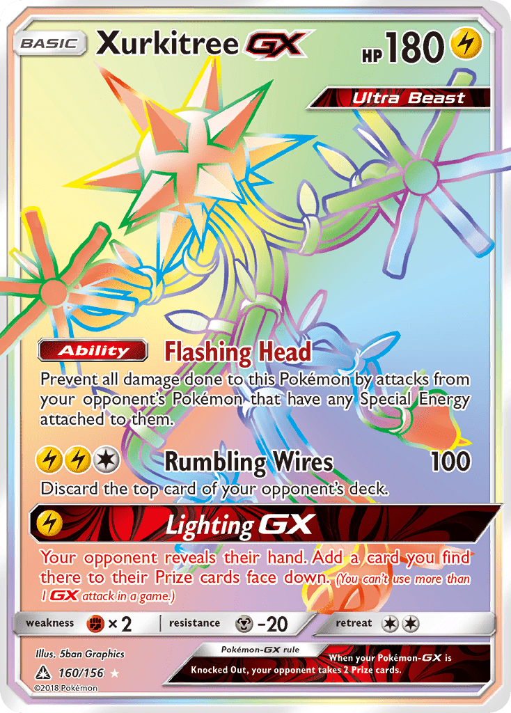 Xurkitree GX (160/156) [Sun & Moon: Ultra Prism] Pokemon Single Pokémon  | Multizone: Comics And Games