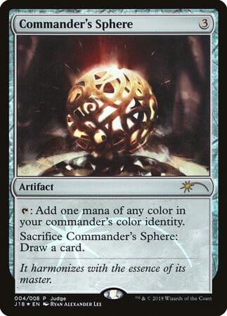 Commander's Sphere [Judge Gift Cards 2018] MTG Single Magic: The Gathering  | Multizone: Comics And Games