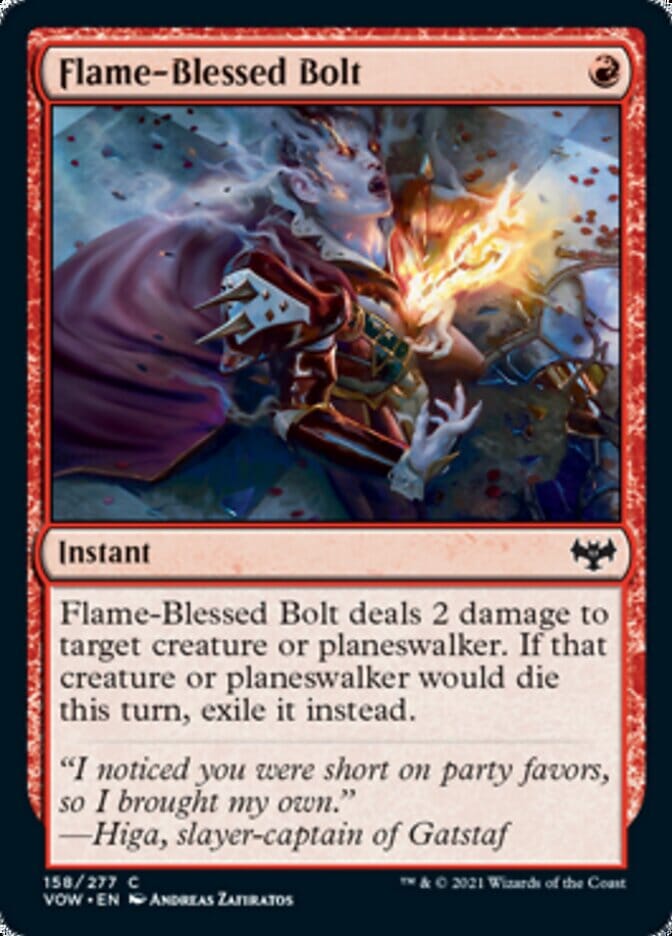 Flame-Blessed Bolt [Innistrad: Crimson Vow] MTG Single Magic: The Gathering  | Multizone: Comics And Games