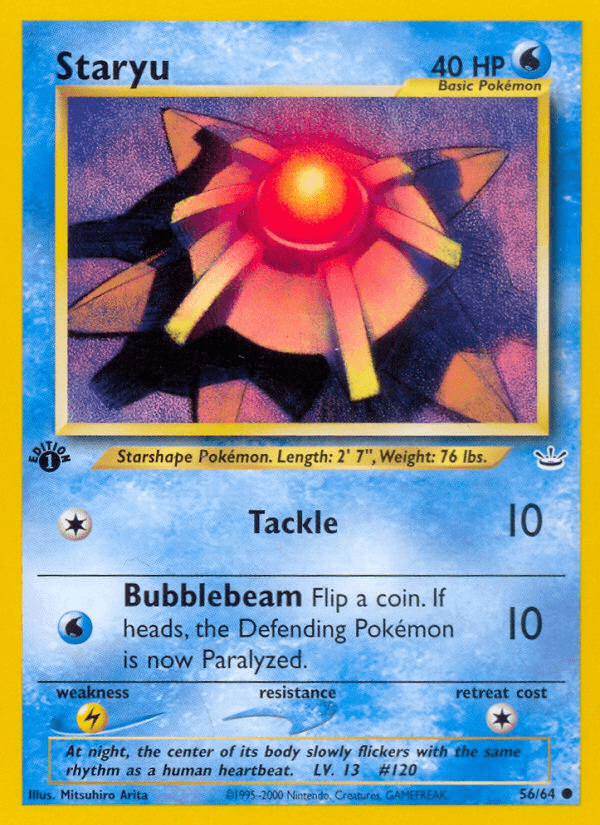 Staryu (56/64) [Neo Revelation 1st Edition] Pokemon Single Pokémon  | Multizone: Comics And Games