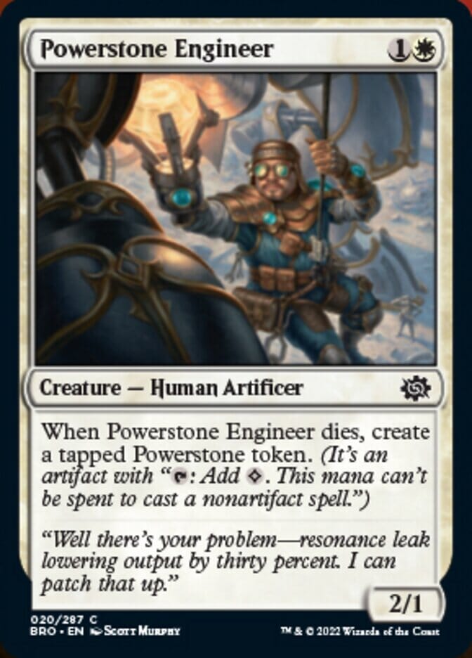 Powerstone Engineer [The Brothers' War] MTG Single Magic: The Gathering  | Multizone: Comics And Games