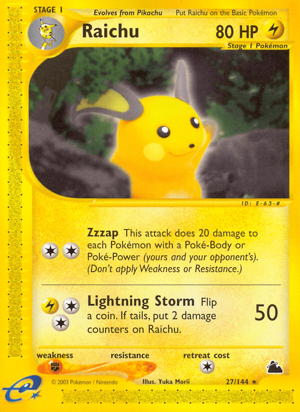 Raichu (27/144) [Skyridge] Pokemon Single Pokémon  | Multizone: Comics And Games