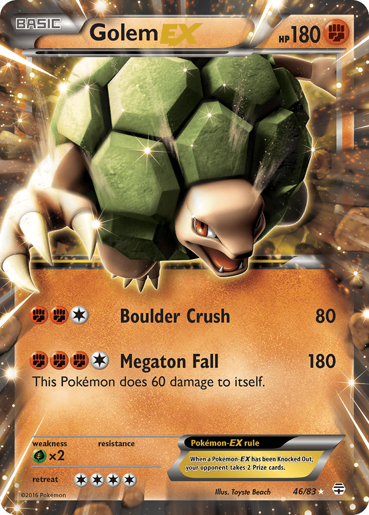 Golem EX (46/83) [XY: Generations] Pokemon Single Pokémon  | Multizone: Comics And Games