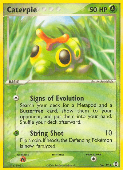 Caterpie (56/112) [EX: FireRed & LeafGreen] Pokemon Single Pokémon  | Multizone: Comics And Games