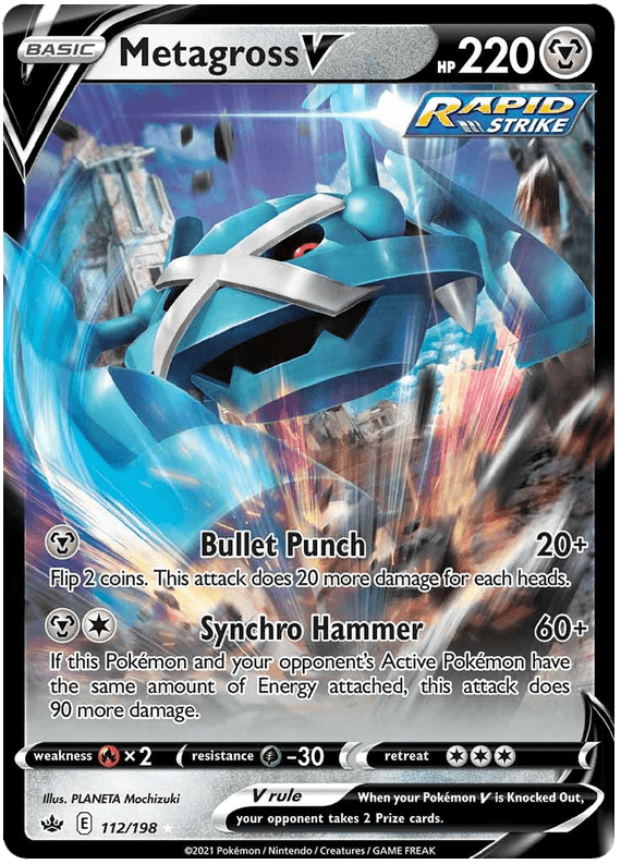 Metagross V (112/198) [Sword & Shield: Chilling Reign] Pokemon Single Pokémon  | Multizone: Comics And Games