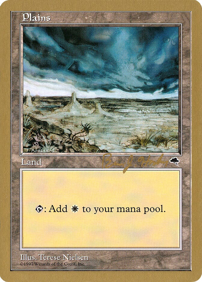 Plains (bh334) (Brian Hacker) [World Championship Decks 1998] MTG Single Magic: The Gathering  | Multizone: Comics And Games