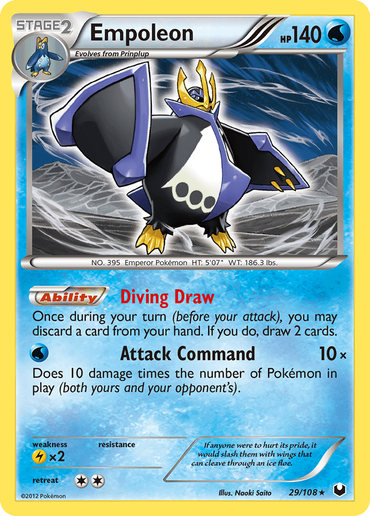 Empoleon (29/108) [Black & White: Dark Explorers] Pokemon Single Pokémon  | Multizone: Comics And Games