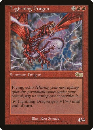 Lightning Dragon [Urza's Saga] MTG Single Magic: The Gathering  | Multizone: Comics And Games