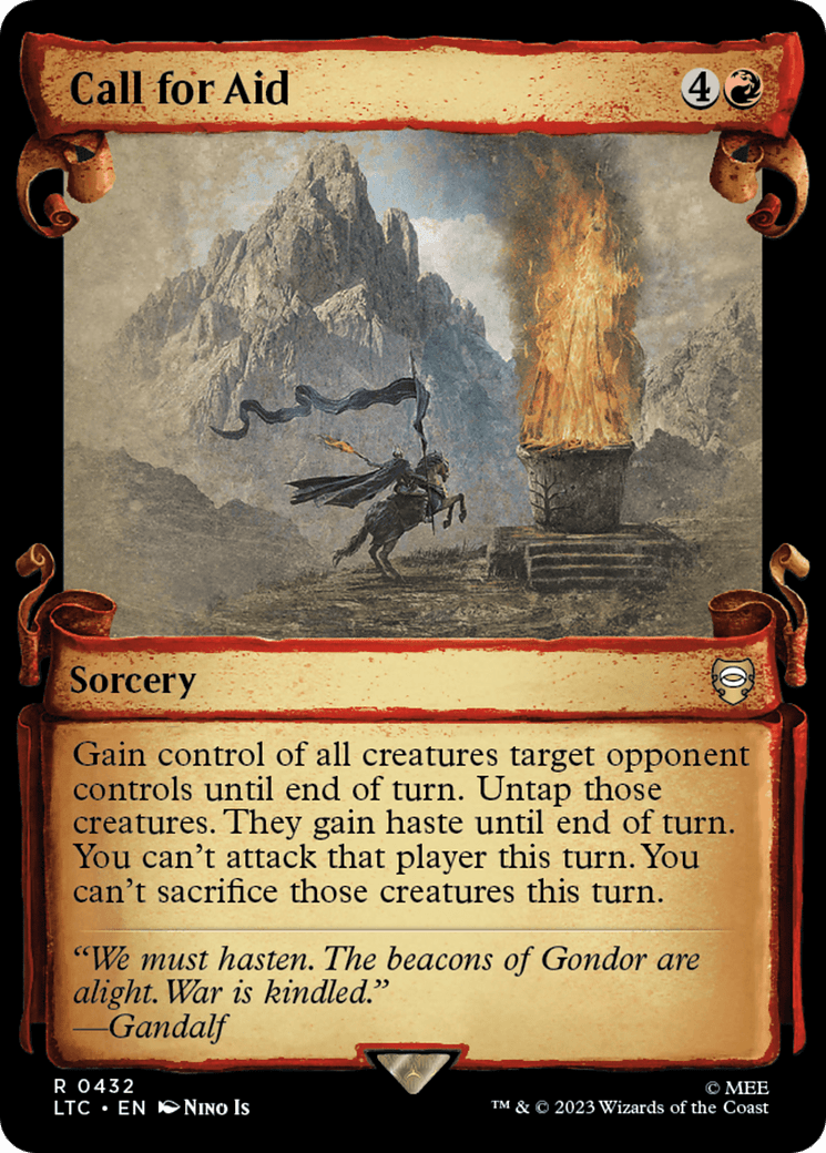 Call for Aid [The Lord of the Rings: Tales of Middle-Earth Commander Showcase Scrolls] MTG Single Magic: The Gathering  | Multizone: Comics And Games