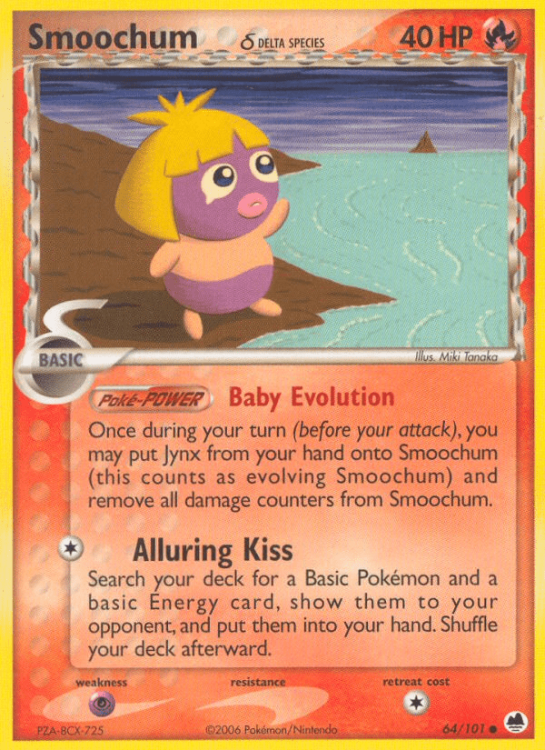 Smoochum (64/101) (Delta Species) [EX: Dragon Frontiers] Pokemon Single Pokémon  | Multizone: Comics And Games