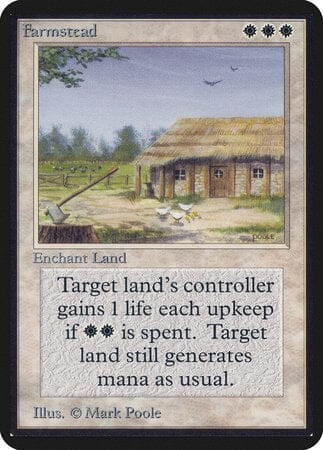Farmstead [Limited Edition Alpha] MTG Single Magic: The Gathering  | Multizone: Comics And Games