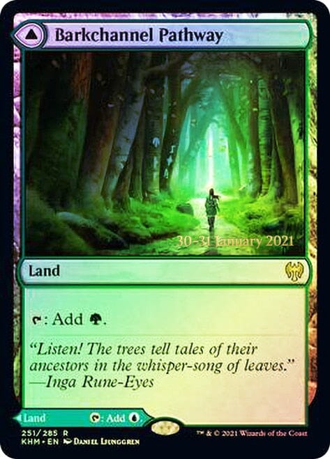 Barkchannel Pathway // Tidechannel Pathway [Kaldheim Prerelease Promos] MTG Single Magic: The Gathering  | Multizone: Comics And Games