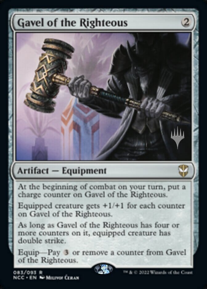 Gavel of the Righteous (Promo Pack) [Streets of New Capenna Commander Promos] MTG Single Magic: The Gathering  | Multizone: Comics And Games