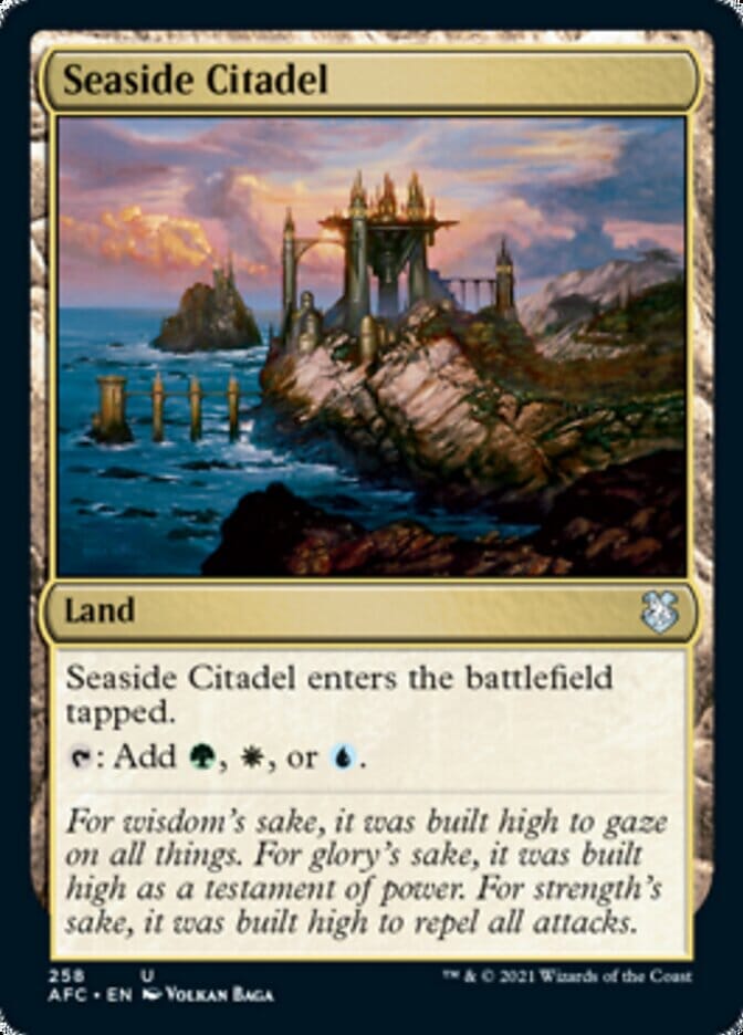 Seaside Citadel [Dungeons & Dragons: Adventures in the Forgotten Realms Commander] MTG Single Magic: The Gathering  | Multizone: Comics And Games