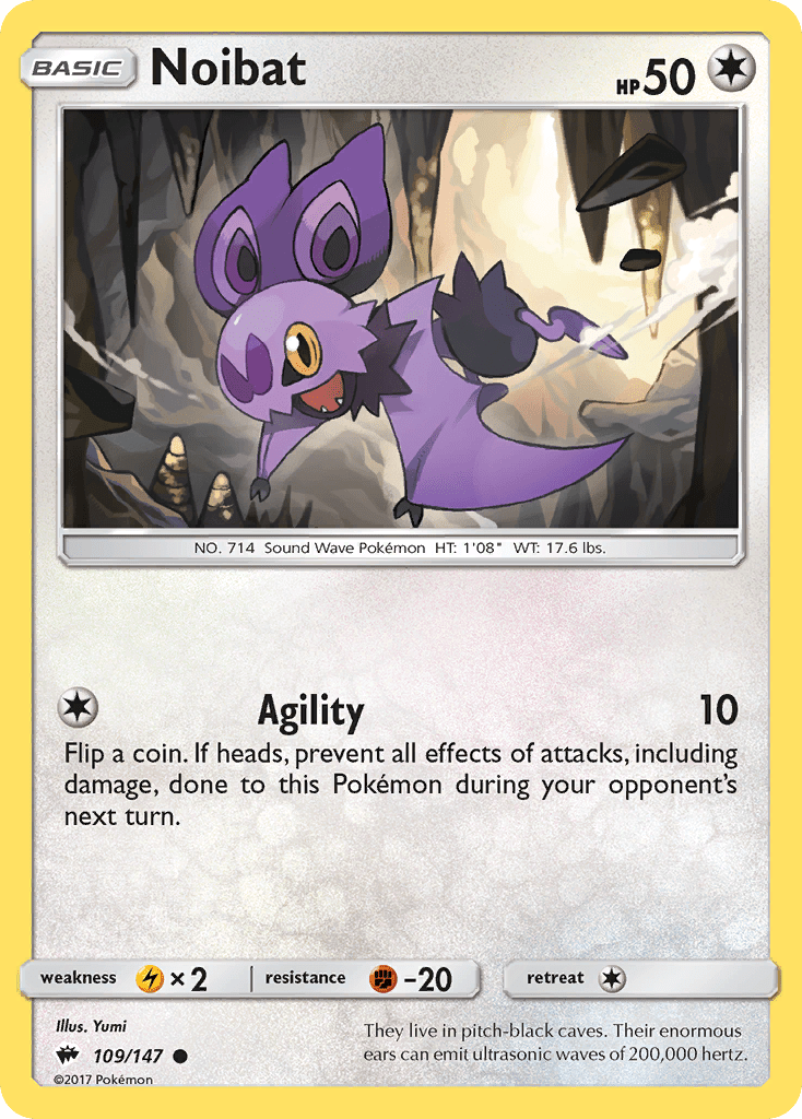 Noibat (109/147) [Sun & Moon: Burning Shadows] Pokemon Single Pokémon  | Multizone: Comics And Games