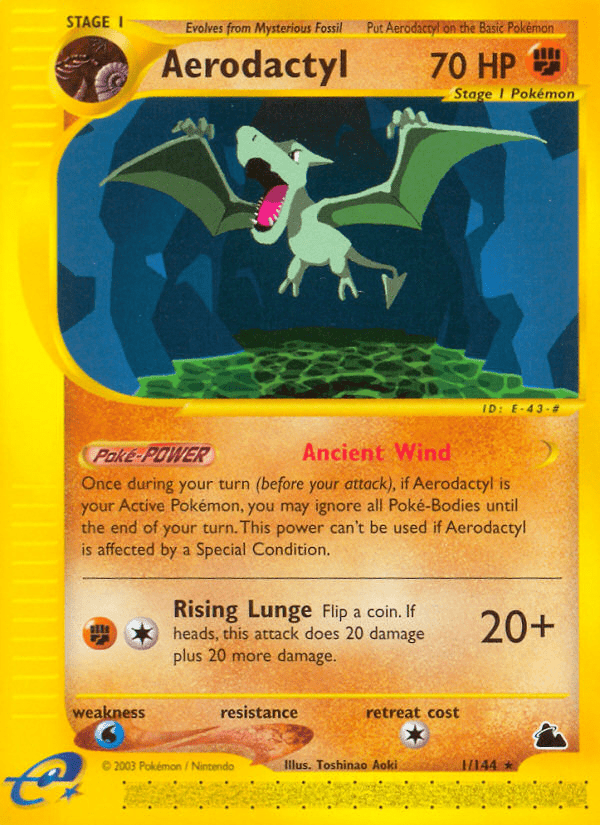 Aerodactyl (1/144) [Skyridge] Pokemon Single Pokémon  | Multizone: Comics And Games