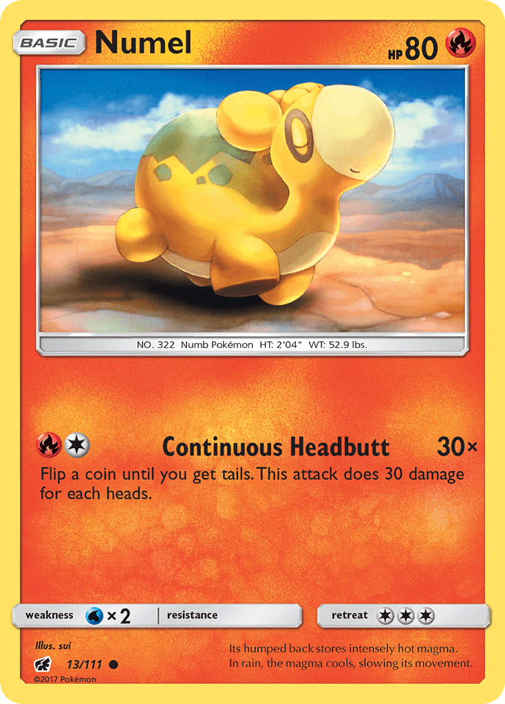 Numel (13/111) [Sun & Moon: Crimson Invasion] Pokemon Single Pokémon  | Multizone: Comics And Games