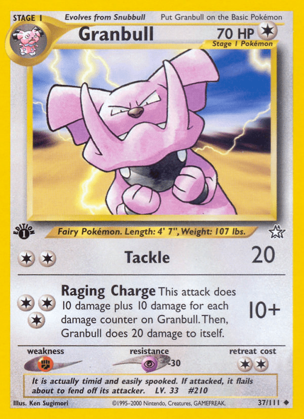 Granbull (37/111) [Neo Genesis 1st Edition] Pokemon Single Pokémon  | Multizone: Comics And Games