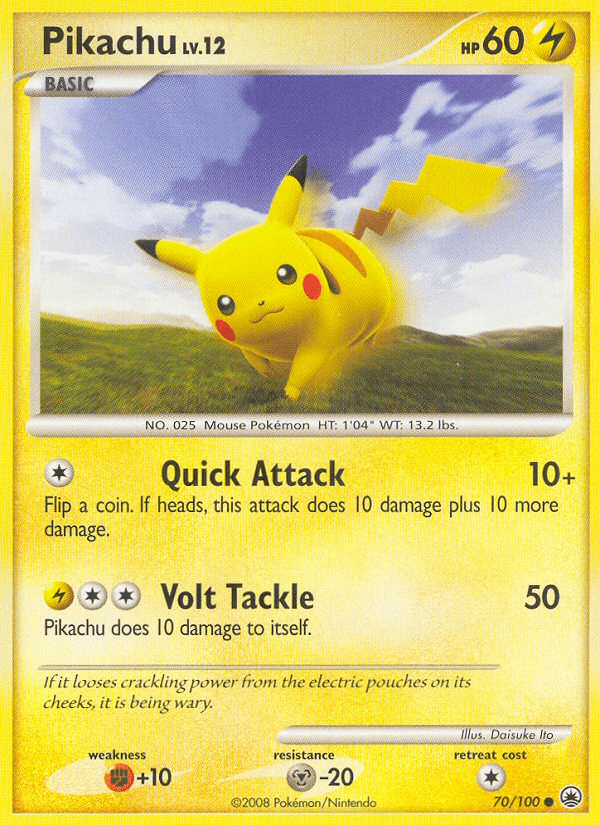 Pikachu (70/100) [Diamond & Pearl: Majestic Dawn] Pokemon Single Pokémon  | Multizone: Comics And Games