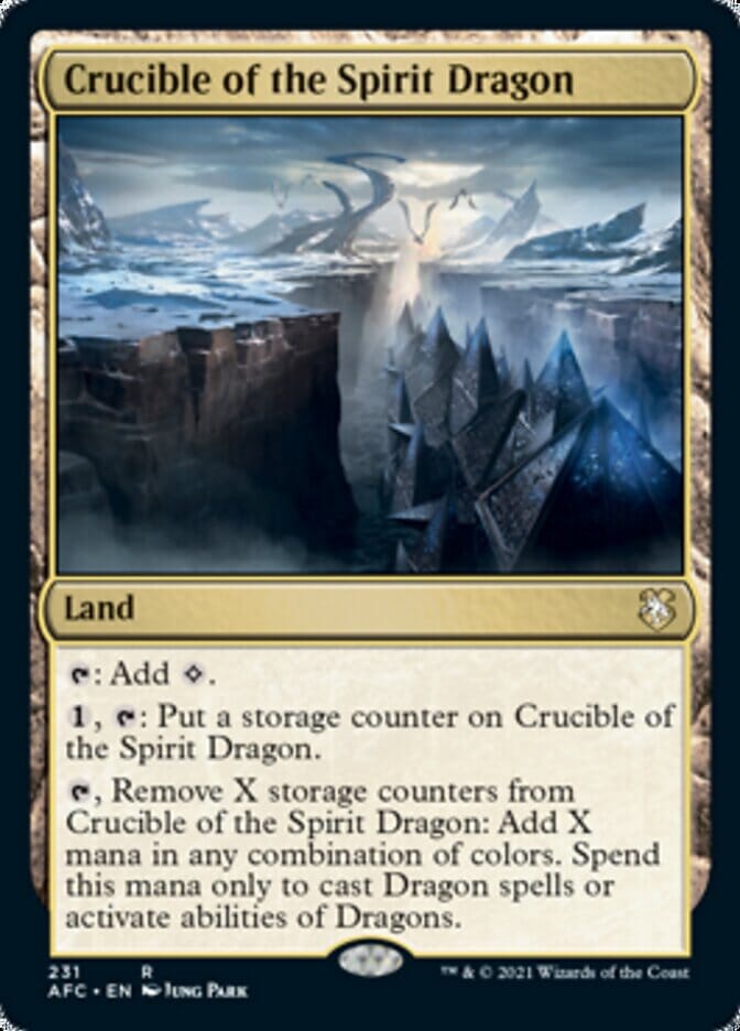 Crucible of the Spirit Dragon [Dungeons & Dragons: Adventures in the Forgotten Realms Commander] MTG Single Magic: The Gathering  | Multizone: Comics And Games