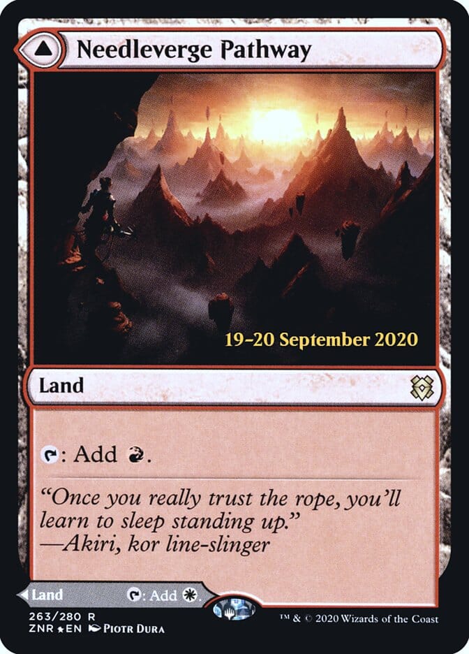 Needleverge Pathway // Pillarverge Pathway [Zendikar Rising Prerelease Promos] MTG Single Magic: The Gathering  | Multizone: Comics And Games