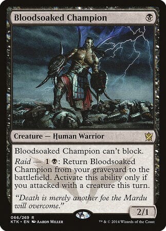 Bloodsoaked Champion [Khans of Tarkir] MTG Single Magic: The Gathering  | Multizone: Comics And Games