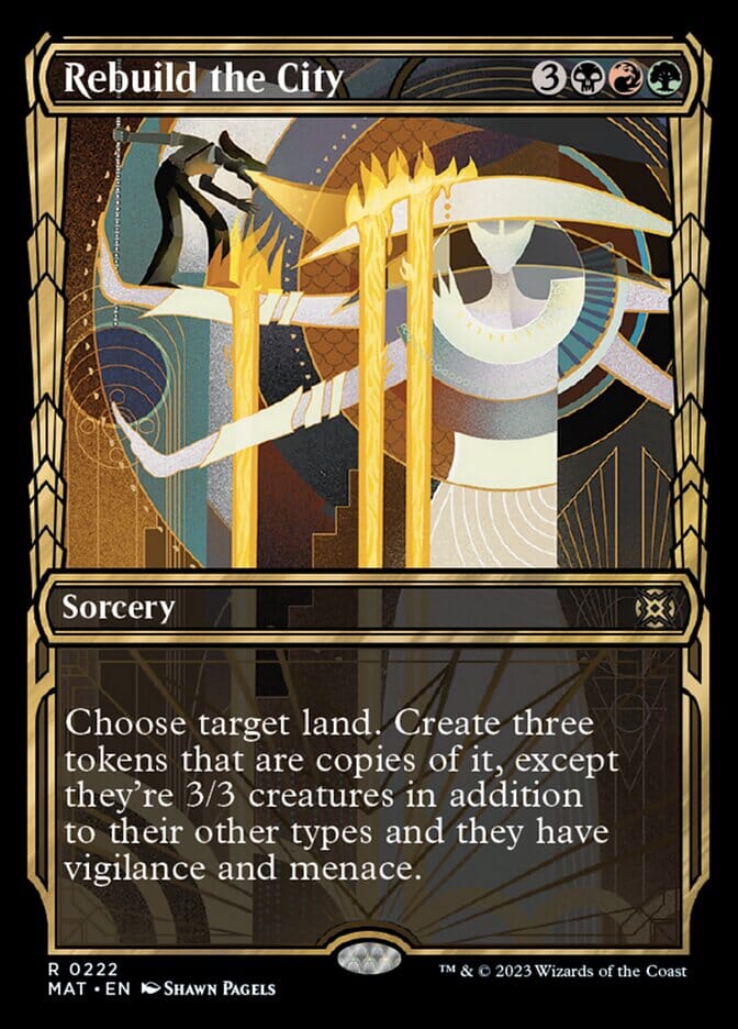 Rebuild the City (Showcase Halo Foil) [March of the Machine: The Aftermath] MTG Single Magic: The Gathering  | Multizone: Comics And Games