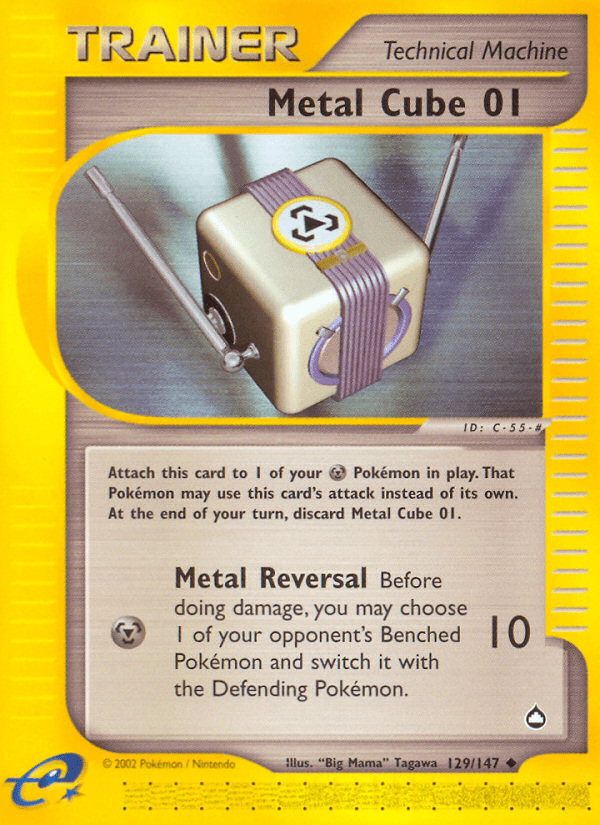 Metal Cube 01 (129/147) [Aquapolis] Pokemon Single Pokémon  | Multizone: Comics And Games