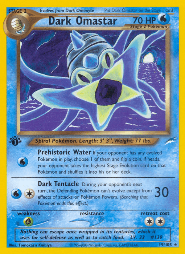 Dark Omastar (19/105) [Neo Destiny 1st Edition] Pokemon Single Pokémon  | Multizone: Comics And Games