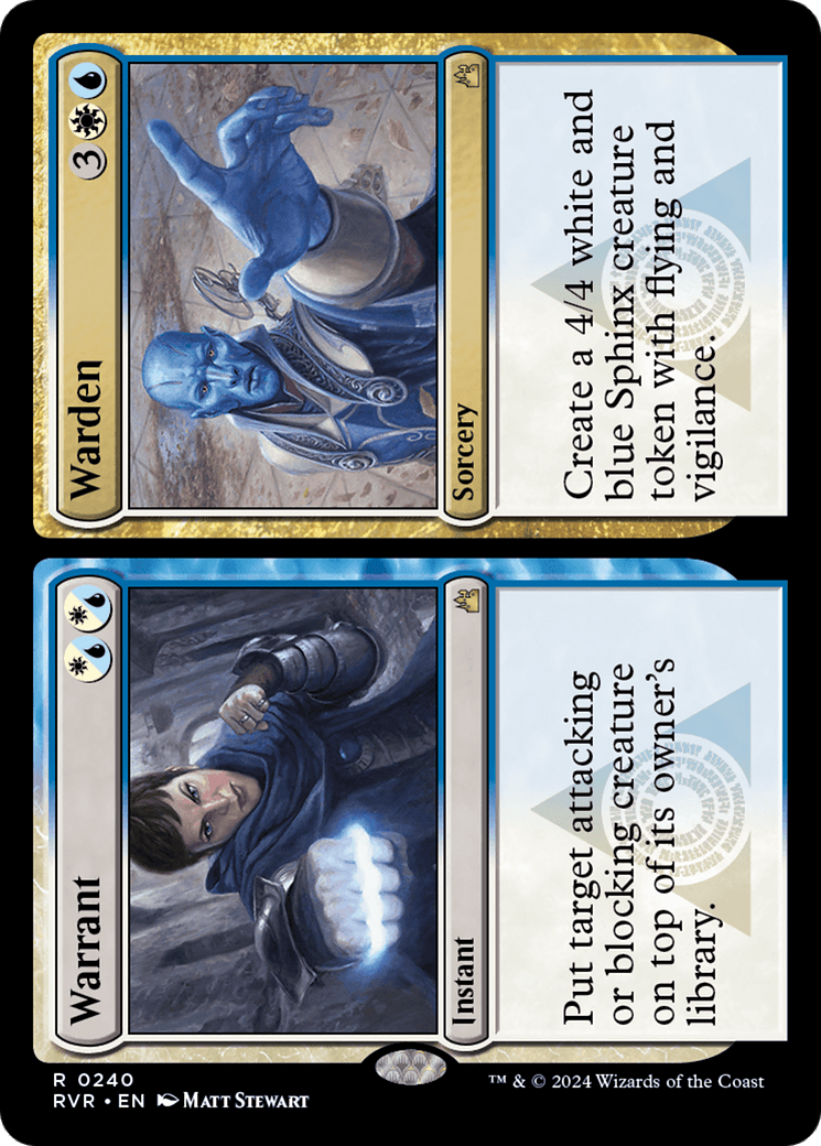 Warrant // Warden [Ravnica Remastered] MTG Single Magic: The Gathering  | Multizone: Comics And Games