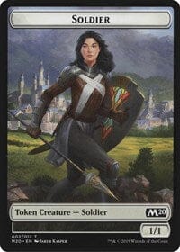 Soldier // Dinosaur Double-Sided Token [Game Night 2019 Tokens] MTG Single Magic: The Gathering  | Multizone: Comics And Games