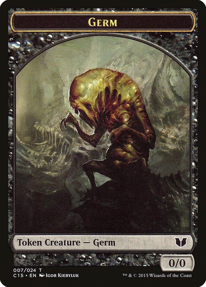 Frog Lizard // Germ Double-Sided Token [Commander 2015 Tokens] MTG Single Magic: The Gathering  | Multizone: Comics And Games