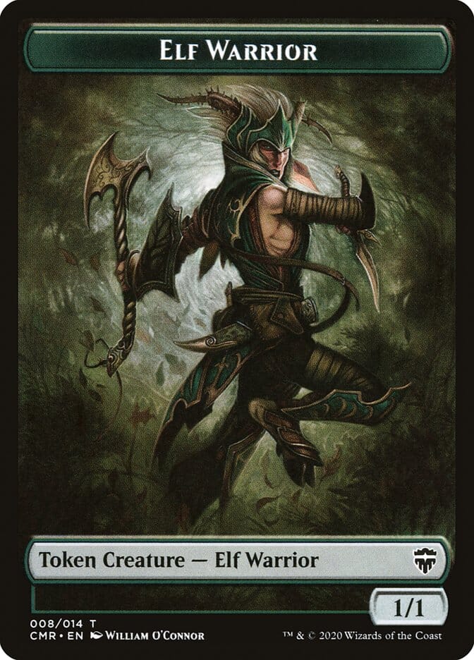 Copy (013) // Elf Warrior Token [Commander Legends Tokens] MTG Single Magic: The Gathering  | Multizone: Comics And Games