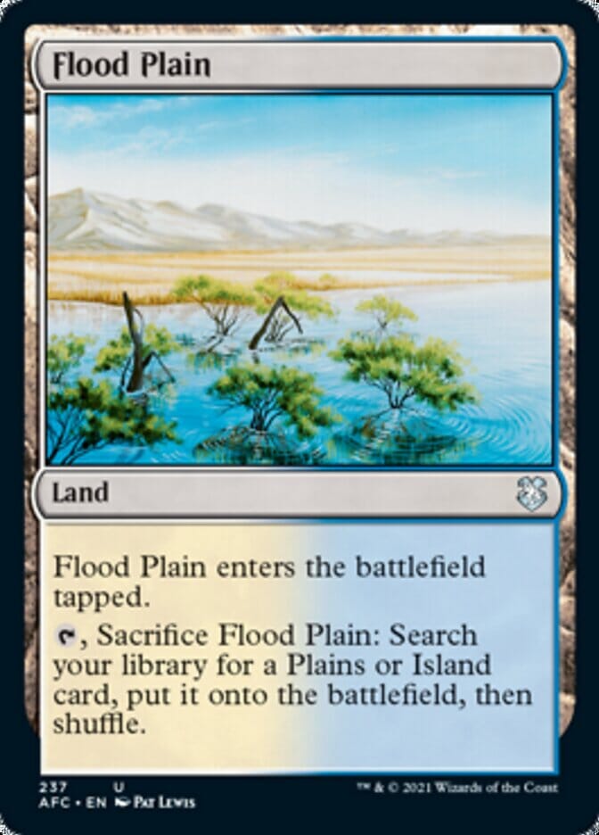 Flood Plain [Dungeons & Dragons: Adventures in the Forgotten Realms Commander] MTG Single Magic: The Gathering  | Multizone: Comics And Games