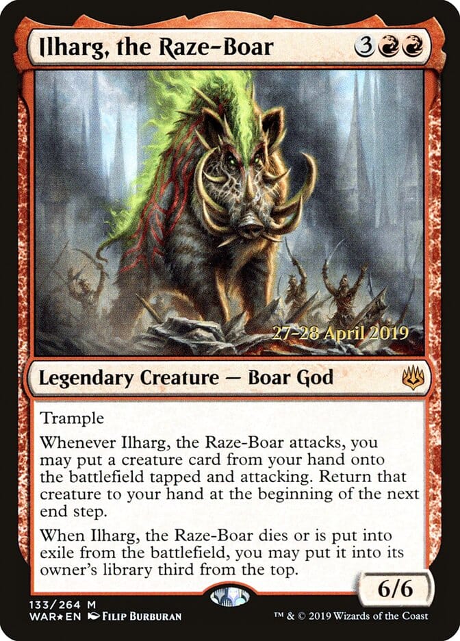 Ilharg, the Raze-Boar [War of the Spark Prerelease Promos] MTG Single Magic: The Gathering  | Multizone: Comics And Games
