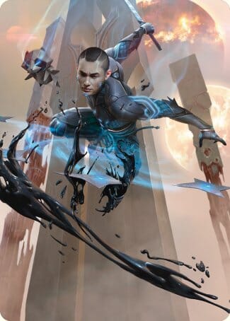 Kaito, Dancing Shadow Art Card [Phyrexia: All Will Be One Art Series] MTG Single Magic: The Gathering  | Multizone: Comics And Games