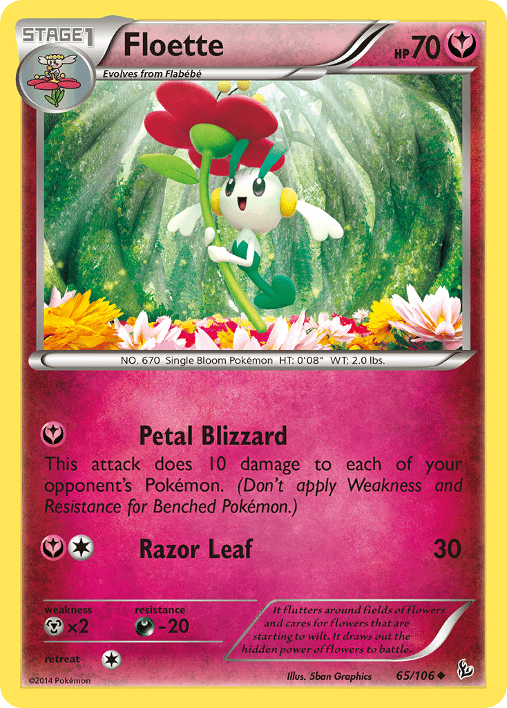 Floette (65/106) [XY: Flashfire] Pokemon Single Pokémon  | Multizone: Comics And Games