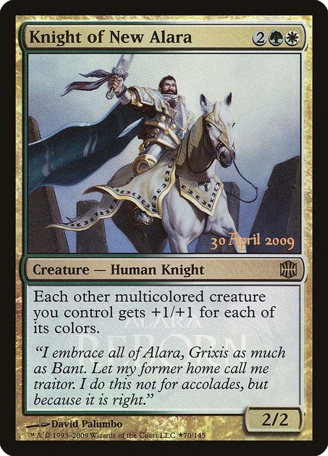 Knight of New Alara (Launch) [Alara Reborn Promos] MTG Single Magic: The Gathering  | Multizone: Comics And Games