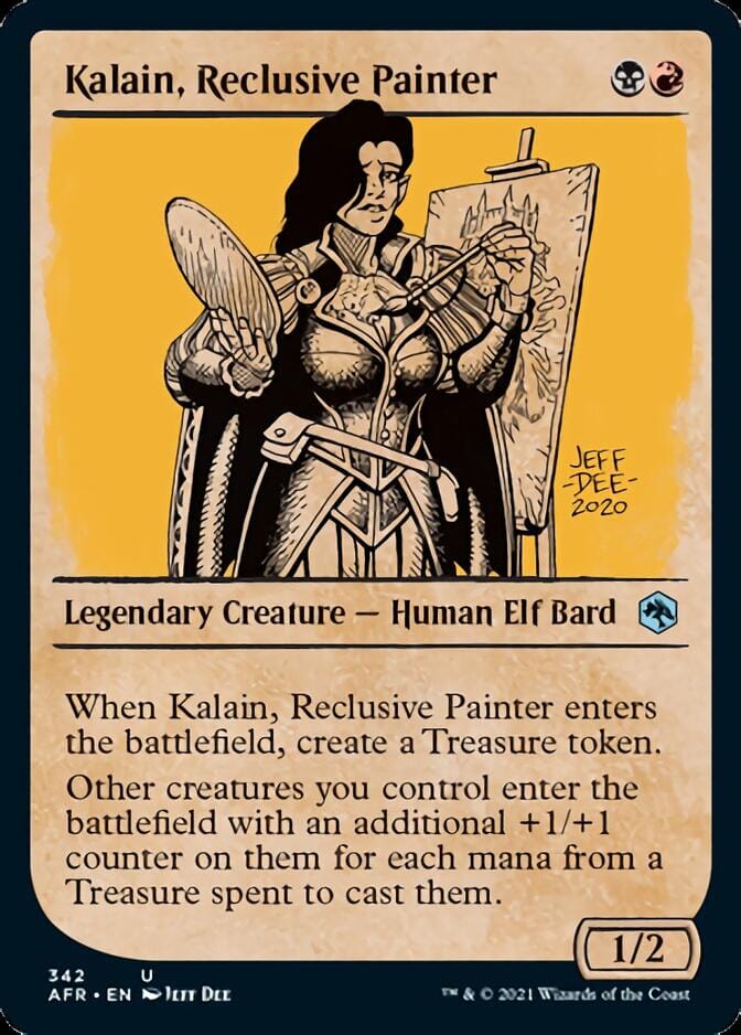 Kalain, Reclusive Painter (Showcase) [Dungeons & Dragons: Adventures in the Forgotten Realms] MTG Single Magic: The Gathering  | Multizone: Comics And Games