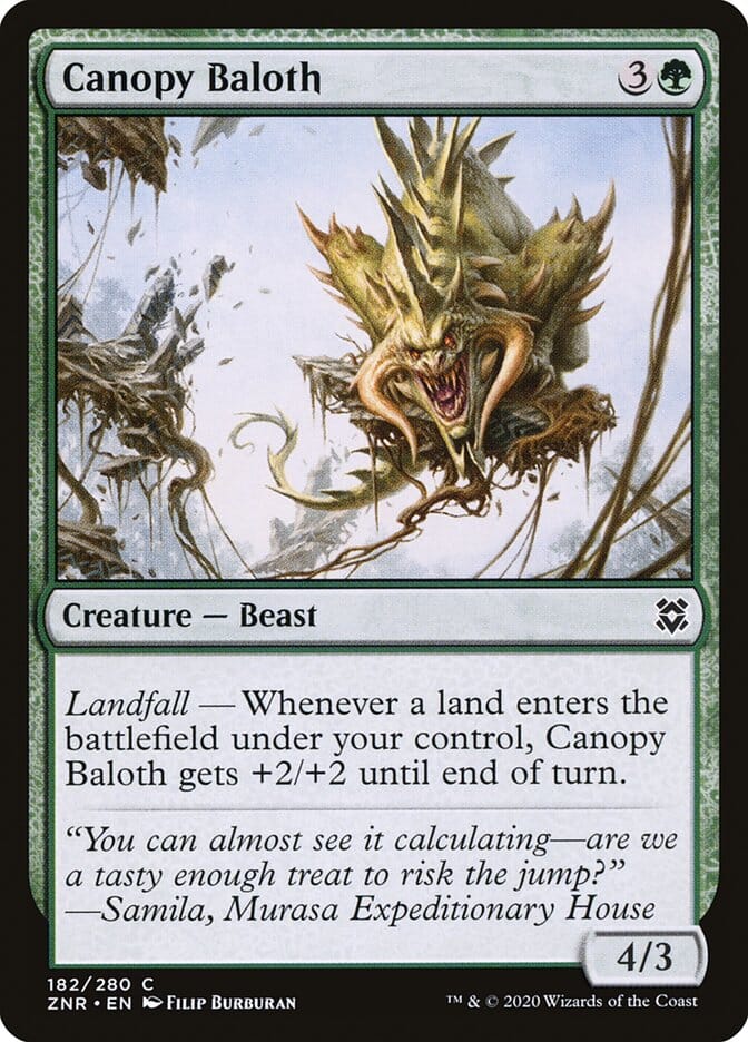 Canopy Baloth [Zendikar Rising] MTG Single Magic: The Gathering  | Multizone: Comics And Games