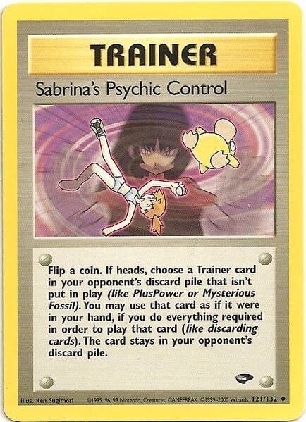 Sabrina's Psychic Control (121/132) [Gym Challenge Unlimited] Pokemon Single Pokémon  | Multizone: Comics And Games