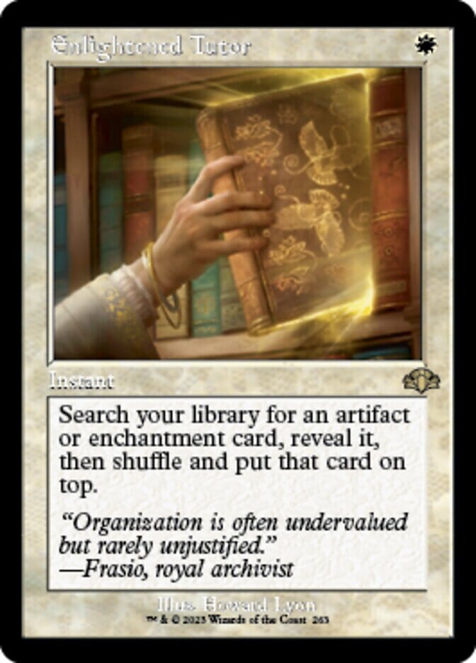 Enlightened Tutor (Retro) [Dominaria Remastered] MTG Single Magic: The Gathering  | Multizone: Comics And Games