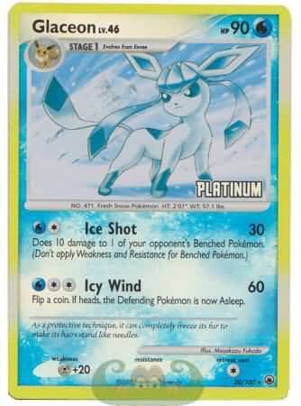 Glaceon (20/100) [Burger King Promos: 2009 Collection] Pokemon Single Pokémon  | Multizone: Comics And Games
