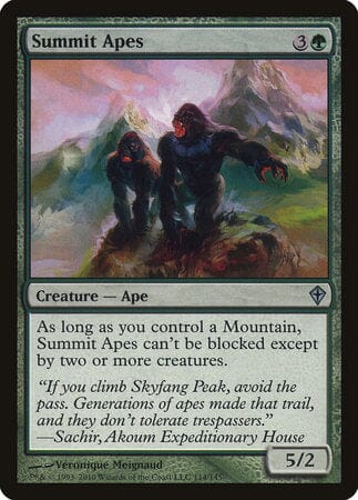 Summit Apes [Worldwake] MTG Single Magic: The Gathering  | Multizone: Comics And Games
