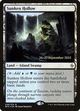 Sunken Hollow [Battle for Zendikar Promos] MTG Single Magic: The Gathering  | Multizone: Comics And Games