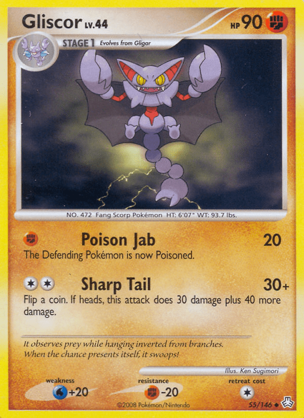 Gliscor (55/146) [Diamond & Pearl: Legends Awakened] Pokemon Single Pokémon  | Multizone: Comics And Games